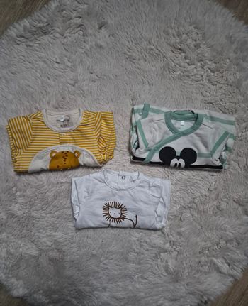 Lot de 3 pyjamas légers 50 cm