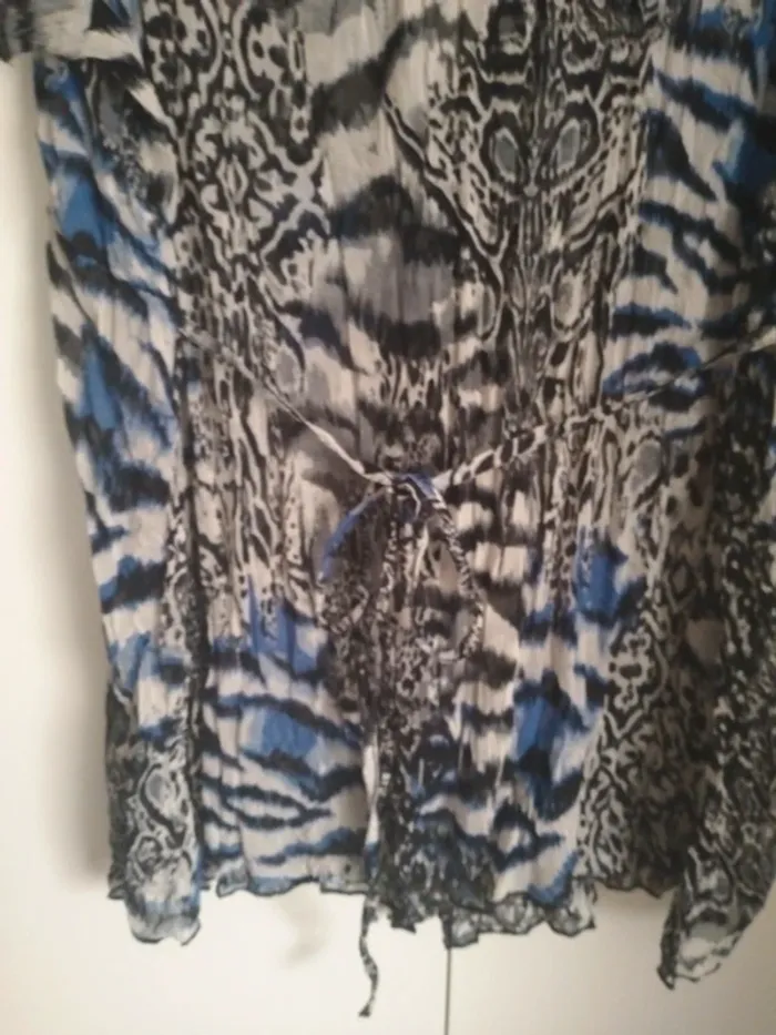 Blouse manches courtes en voile - photo numéro 4