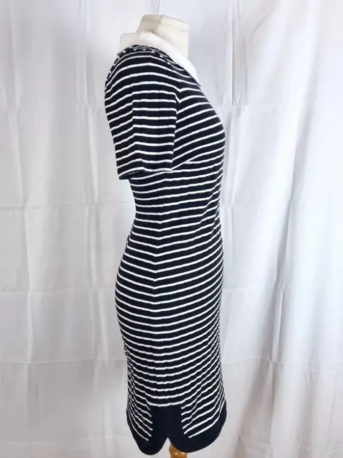 Robe droite courte manches courtes col claudie Claudie Pierlot modèle Tropezienne T1/36/S - photo numéro 3
