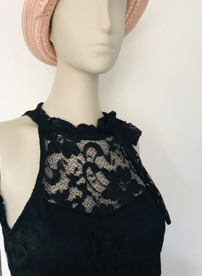 Robe de soirée dentelle noire - photo numéro 4
