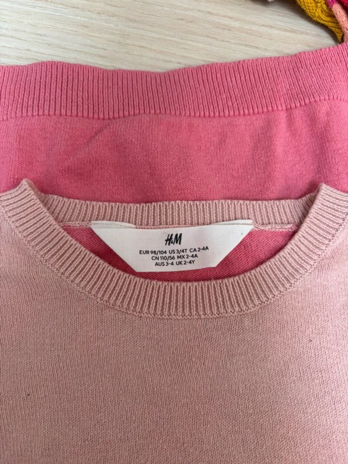 Pull multicolore initiale C H&M taille 104cm - photo numéro 5