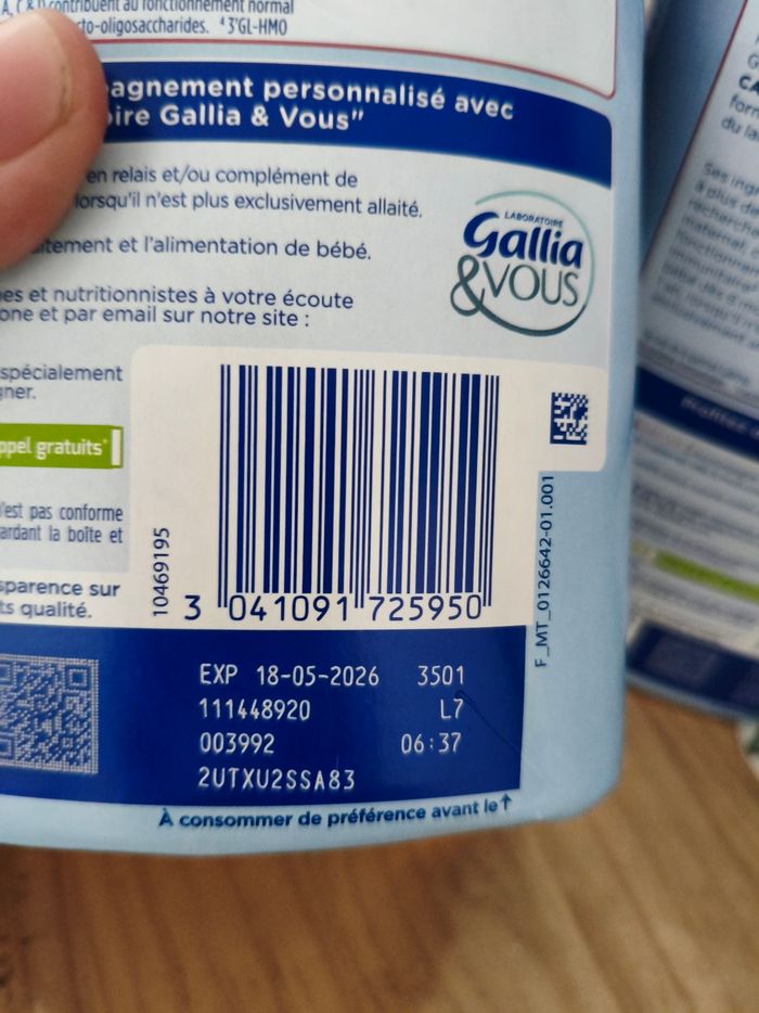 Lait calisma relais 2 ème age - photo numéro 5