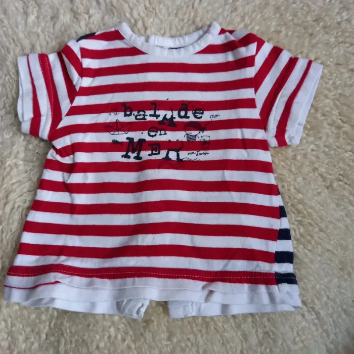 T-shirt marin "balade en mer"