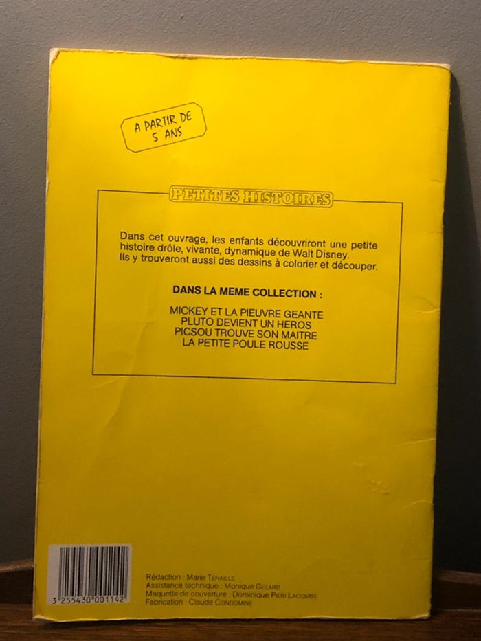 Livre la petite poule rousse avisée WaltDisney 1983 - photo numéro 2