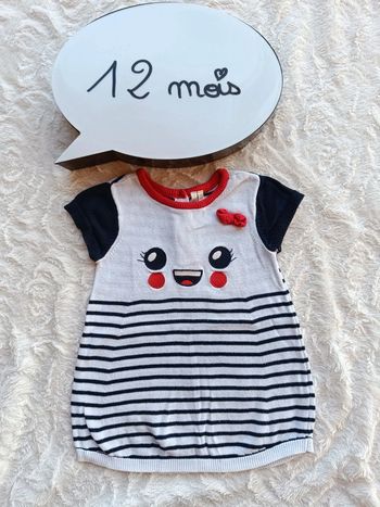 Robe pull petite maille Fille 12 mois Orchestra