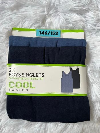 Lot de 2 maillots de corps 146/152 cm