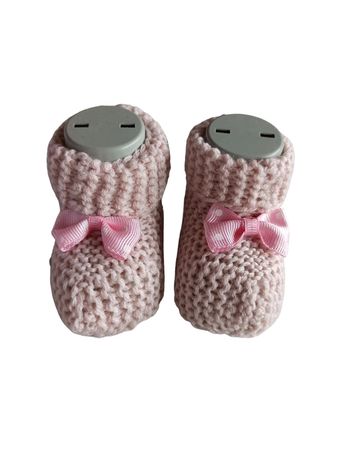 Chaussons bébé rose
