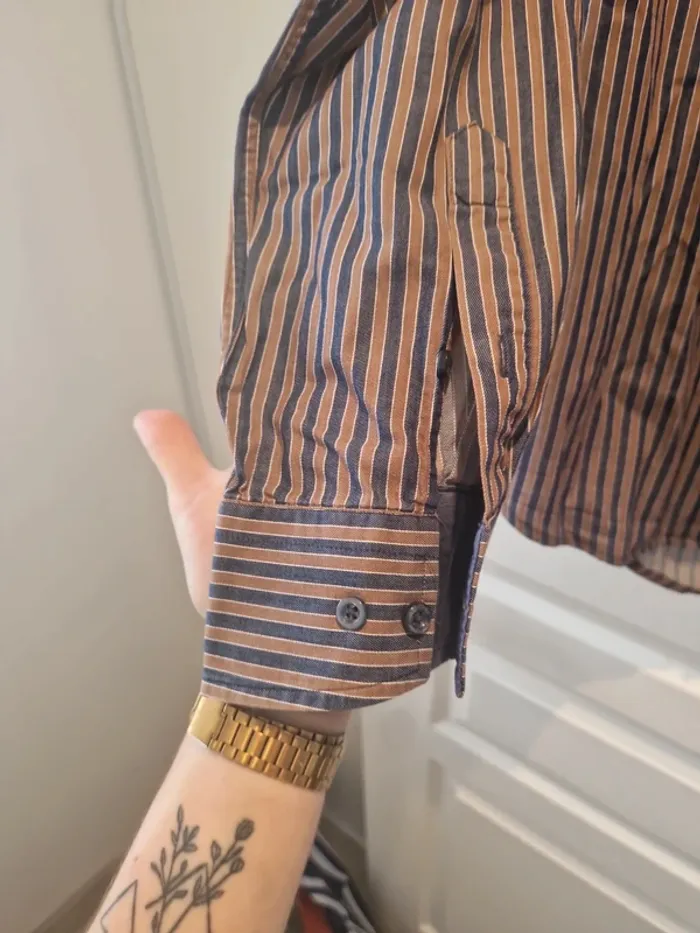 Tres belle chemise vintage année 90 taille m made in France bye chatel - photo numéro 4