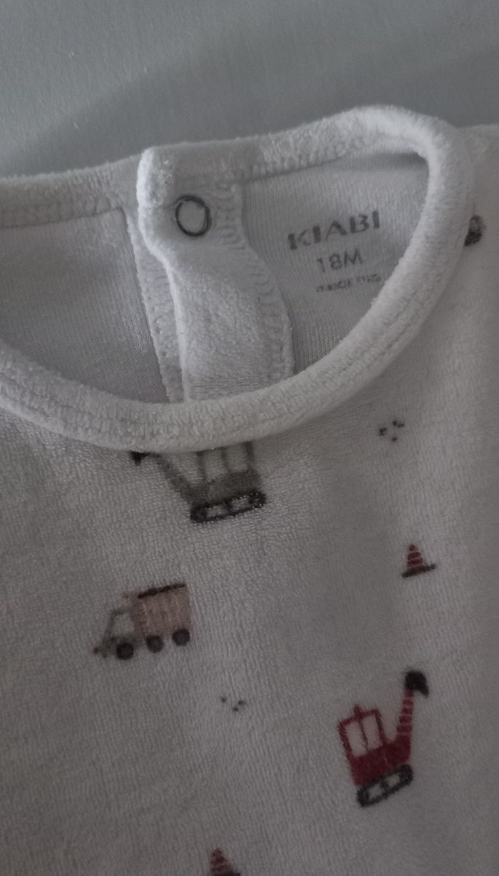 Pyjama blanc Kiabi 18 mois - photo numéro 4