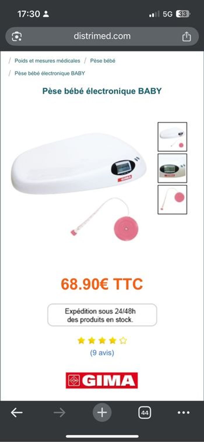 Pèse bébé/ balance bébé