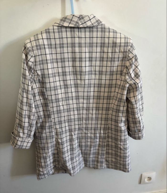 Veste blazer Kiabi à carreaux - photo numéro 2