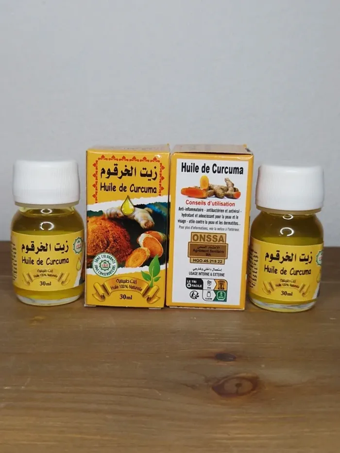 2 huiles de curcuma 100% naturelle - 2x30ml