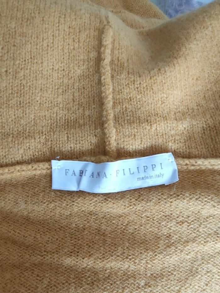 Pull Fabiana Filippi Taille 36 – Luxe Italien en Laine ou Cachemire, Jaune Moutarde Chic ! - photo numéro 4