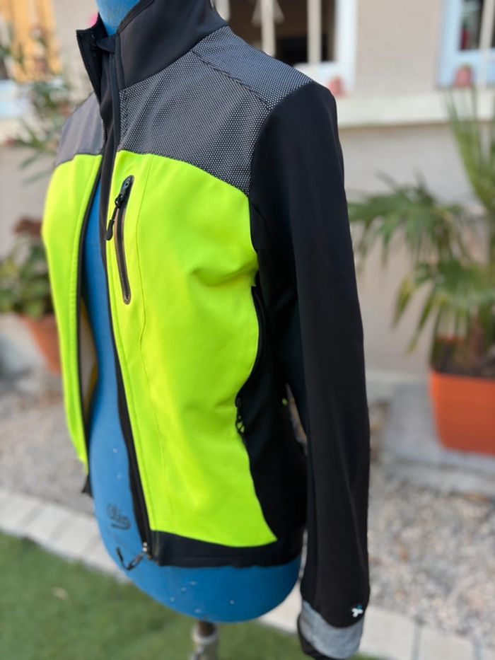 Veste B’Twin - jaune/noir - taille S/36 -  en très bon état - photo numéro 4