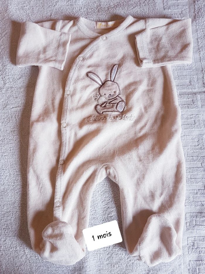 Pyjama velour gémo 1 mois
