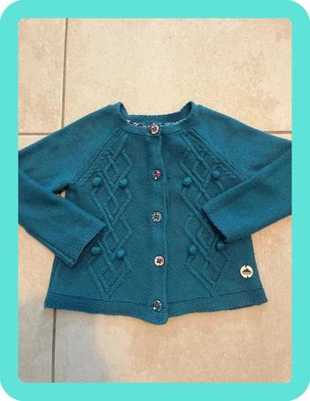 Magnifique gilet boutonné à 2 ans sergent major