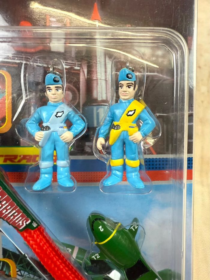 Collector Thunderbirds Unifive Scott Virgil Shinsha Figure Strap #1 #2 Vehicle Pilot 1999 - photo numéro 8