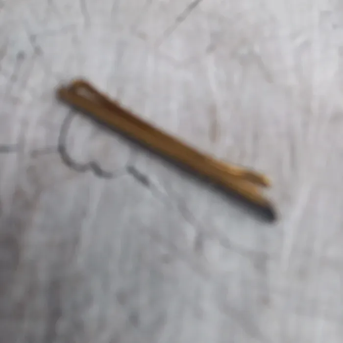Pince à cravate vintage dorée - photo numéro 3