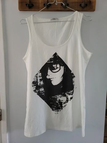 Kiabi débardeur blanc taille 40