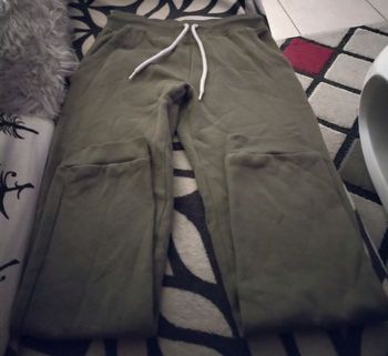 Jooging kaki cordons gris pailleté "Primark" 9/10 ans