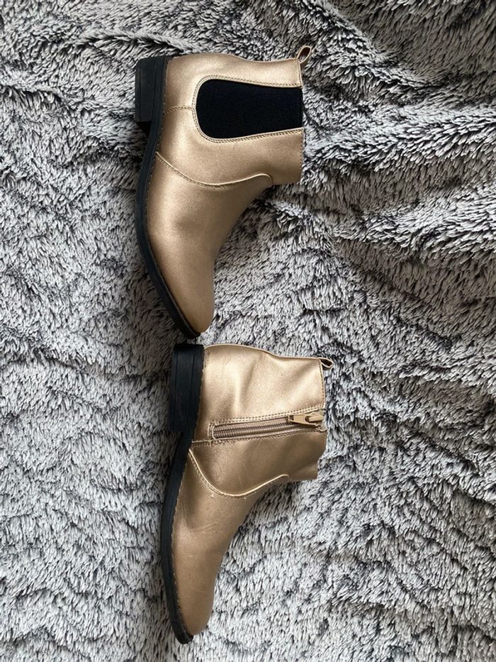Bottines dorées - taille 31 - photo numéro 7
