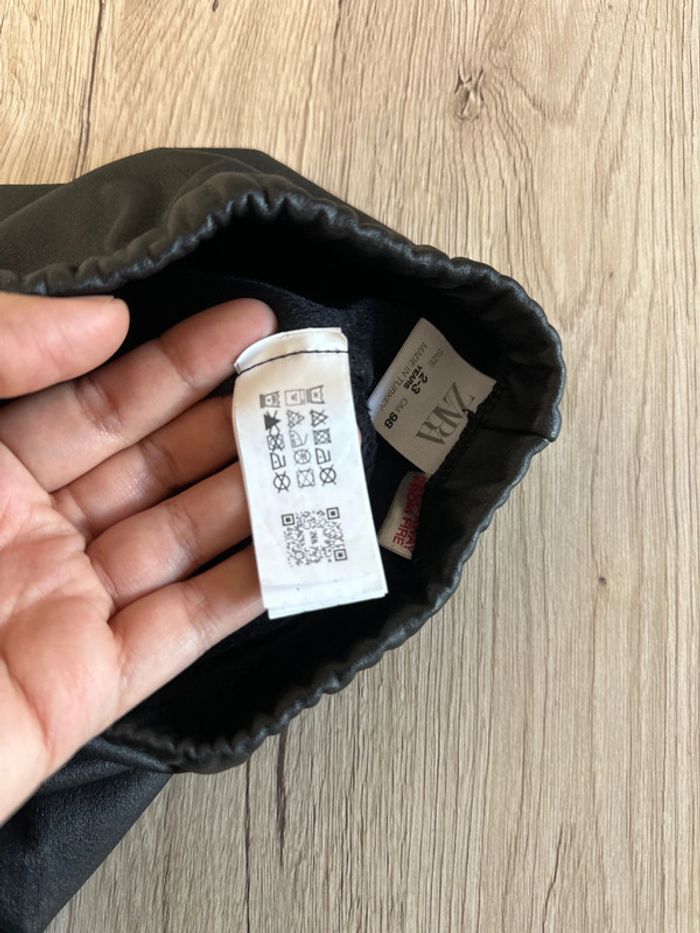 Legging chaud similicuir Zara neuf 2/3 ans - photo numéro 7