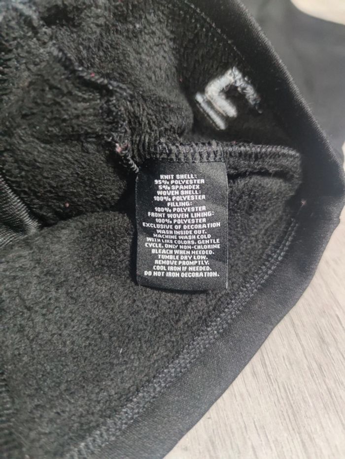 Veste à Capuche Full Zip Fila Sport Noire Logo Brodé Taille XL Femme - photo numéro 6