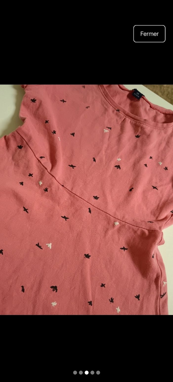 Robe avec oiseaux rose - photo numéro 3