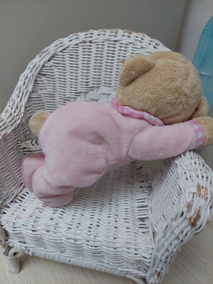 Keel Toys - peluche ourson pyjama rose - photo numéro 4