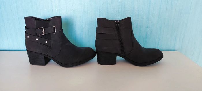 Bottines à talons nubuck 38 - photo numéro 5