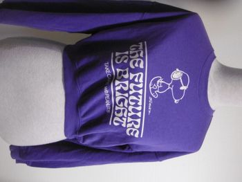 h&m sweat court peanuts couleur violet T 10 12 ans ou 34