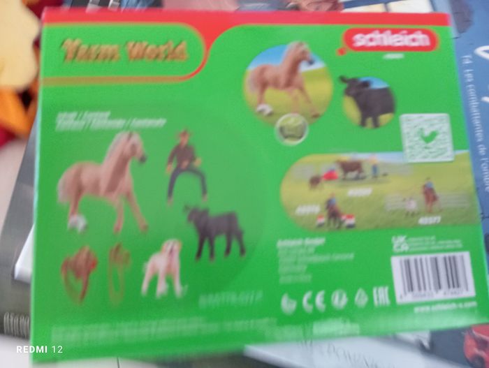 Schleich boîte neuve cheval veau chien - photo numéro 2