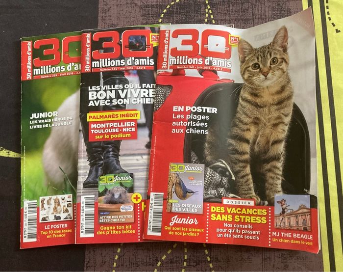 Lot 7 magazines 30 millions d’amis - photo numéro 2