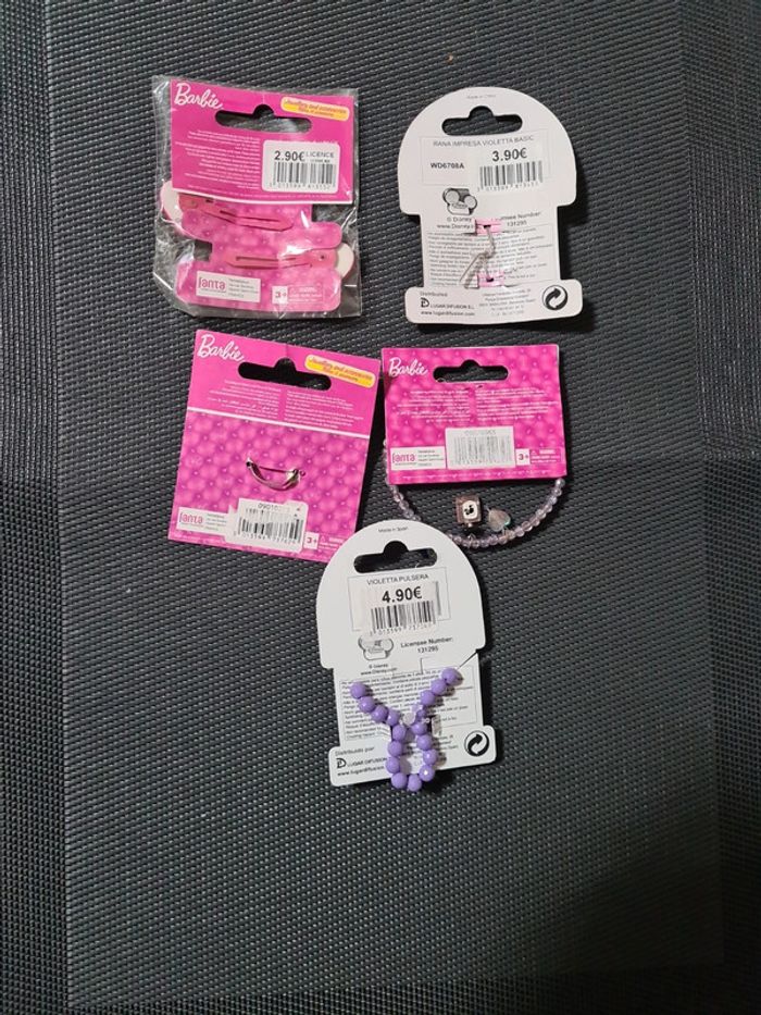 Lot de barrettes et bracelets barbie&violetta - photo numéro 2