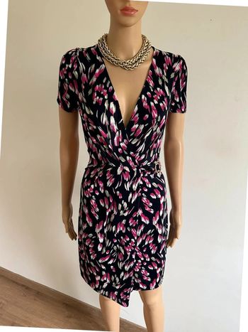 Robe imprimée neuve à manches courtes Morgan taille 34