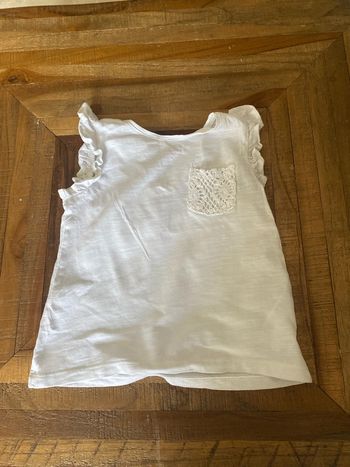 Teeshirt blanc dentelle