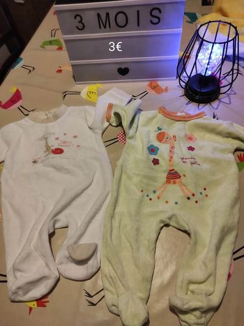 2 pyjamas 3 mois