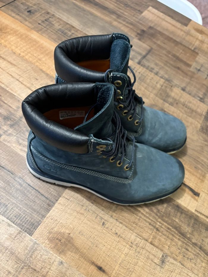 Paire de boots Timberland bleues taille 44 - photo numéro 3