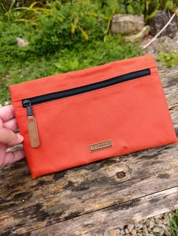 Pochette cabaia orange neuve