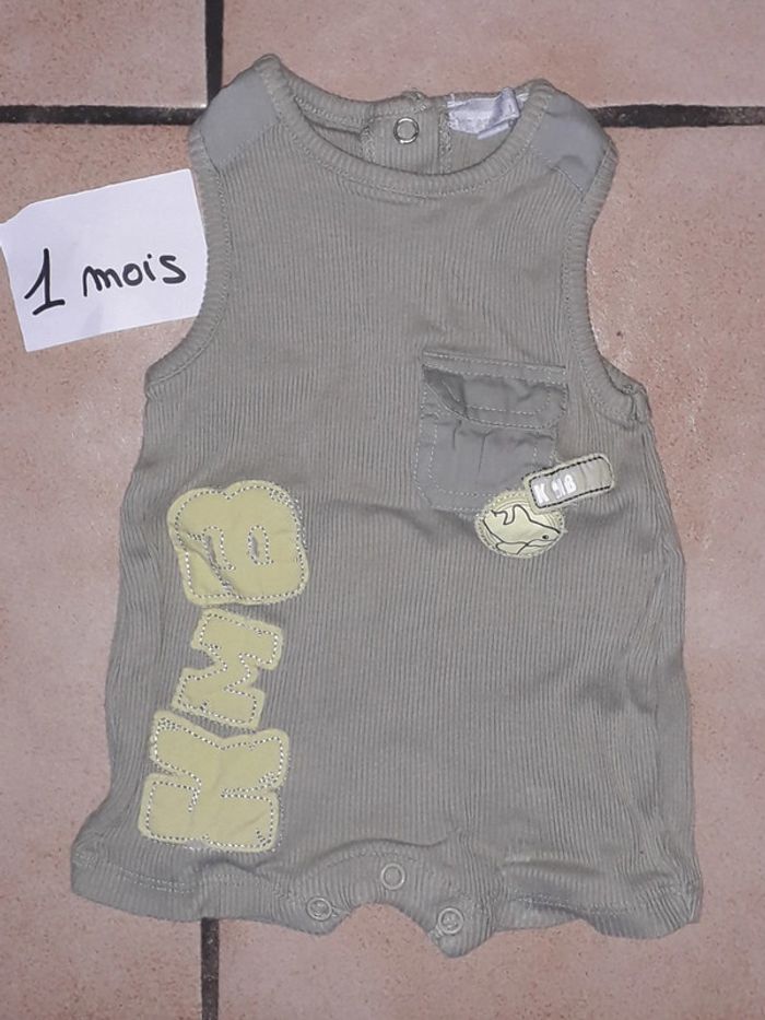 Combishort 1 mois garçon
