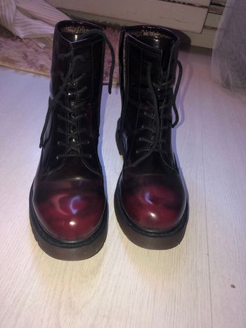 Bottines rangers Bordeaux 40