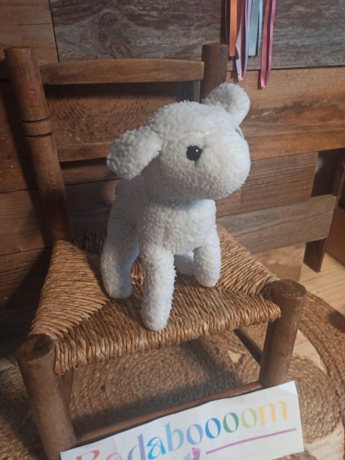 Peluche agneau vintage Nounours - photo numéro 2