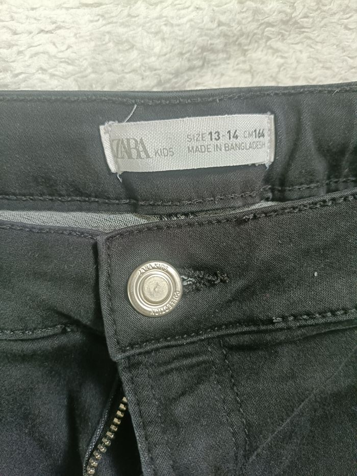 Pantalon slim noir Zara 13/14 ans - photo numéro 2