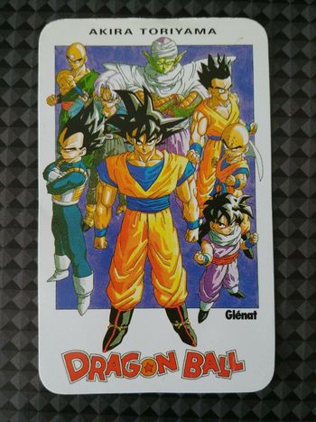 Carte Glenat Dragon Ball special 1998 rare calendar card Bird Studio