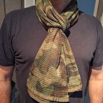 Écharpe camouflage – Légère, respirante, toutes saisons
