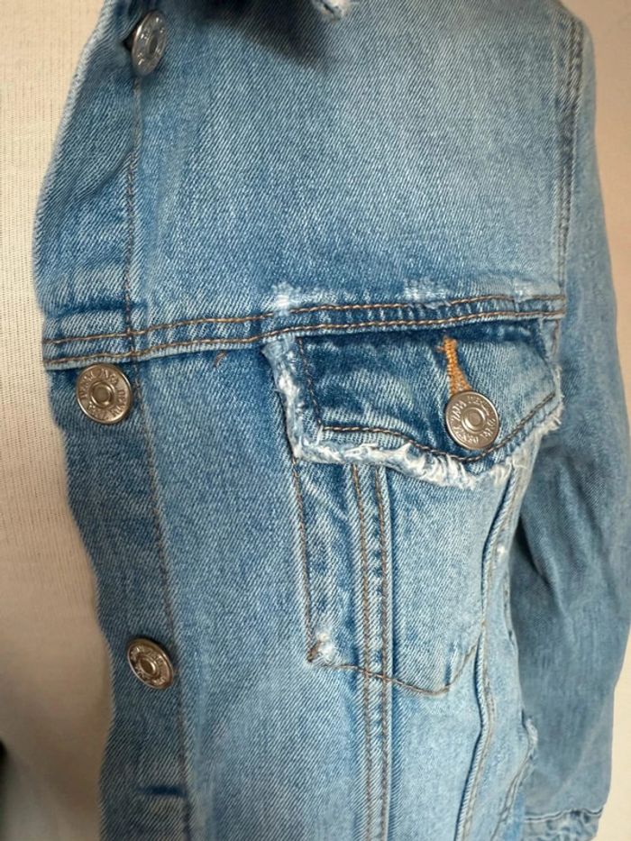Belle veste en jean Zara bleu used 🌸 40 L - photo numéro 4