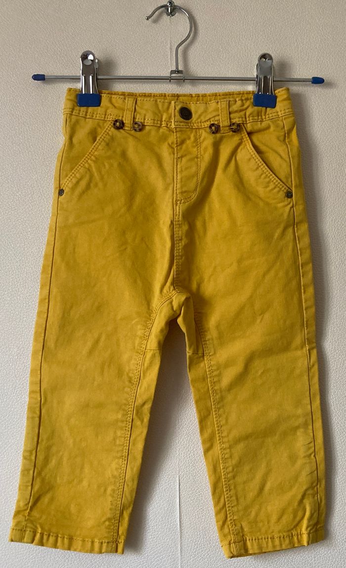 pantalon toile de coton garçon 18 mois - photo numéro 1