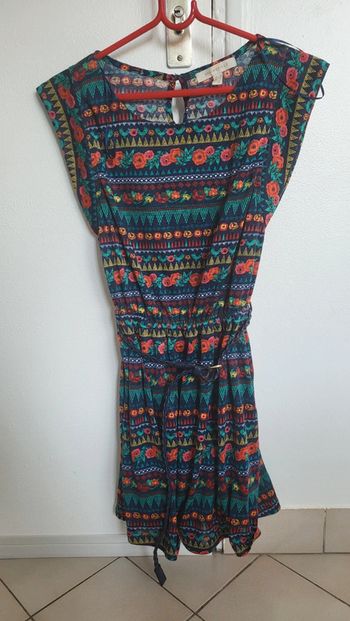 Robe bleu a motifs taille M
