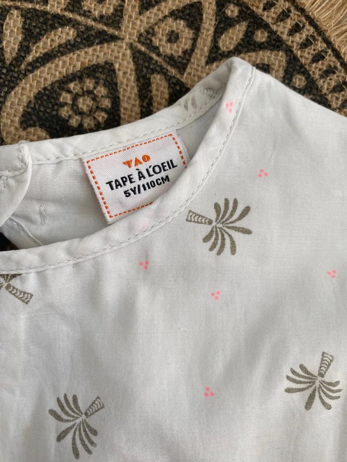 Robe blanche palmiers Tape à l’œil - photo numéro 2