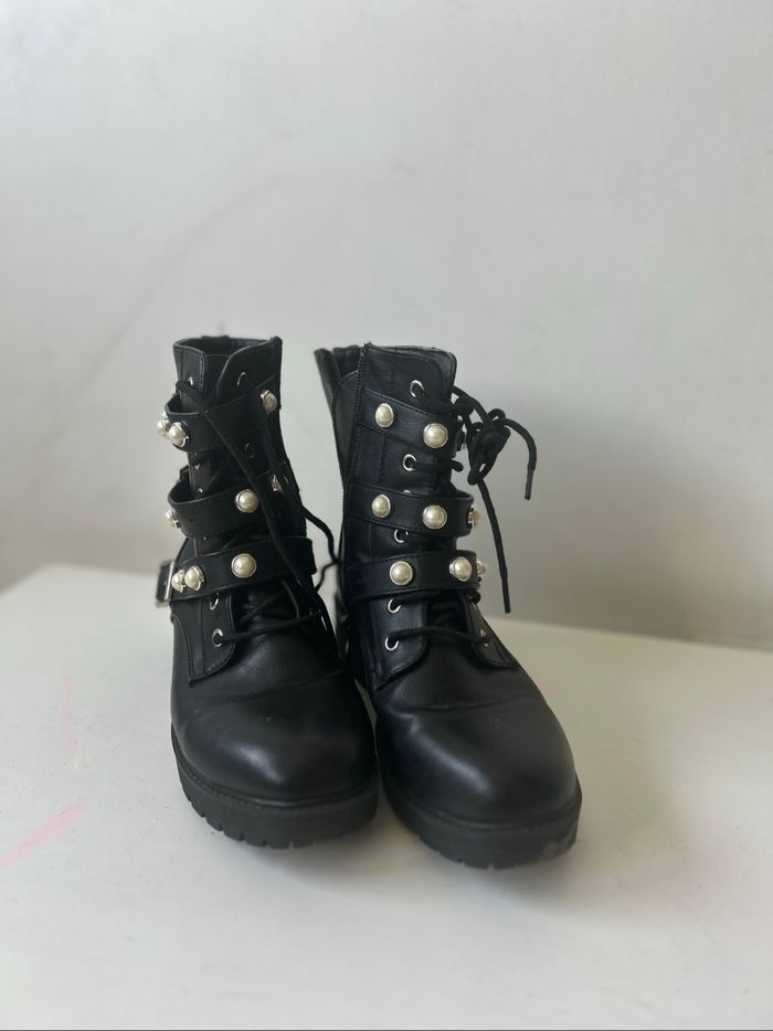 Bottines avec strass - 36